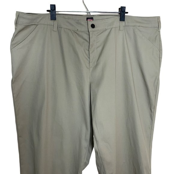 Dickies Women's Stretch Twill Relaxed Khaki Pants Work Uniform Women's Size 22 - Picture 2 of 8